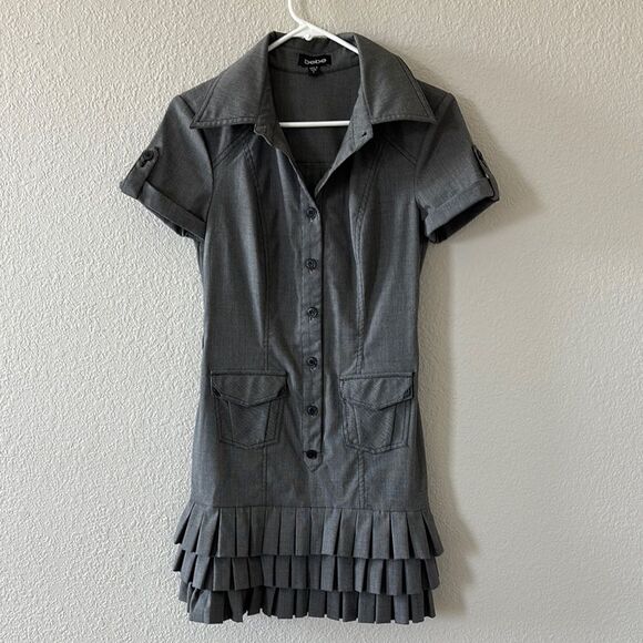 Vintage BEBE Plaza Princess Boss Lady Mini Y2K Dress size 6 - Picture 1 of 8